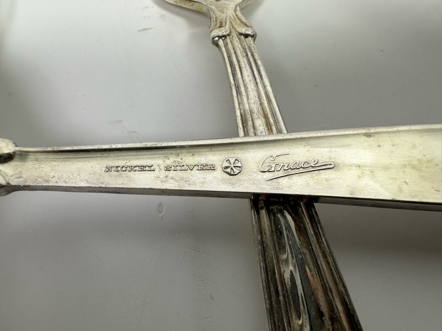 Nickel Silver Flatware Set By Grace Approximate Service For 8 With 78