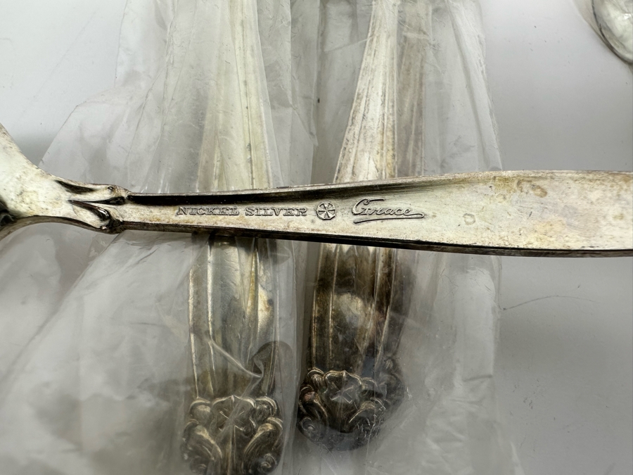 Nickel Silver Flatware Set By Grace Approximate Service For 8 With 78 Pieces Total Approximate Replacement Value Of 780
