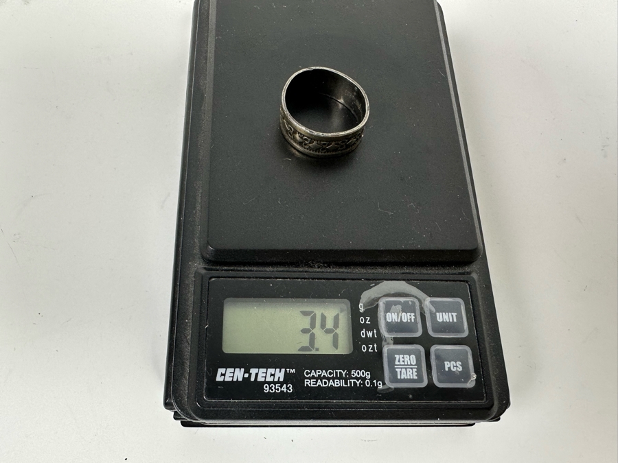 Vintage Sterling Silver / 14K Gold Ring Size 8 3.4g [Photo 11]