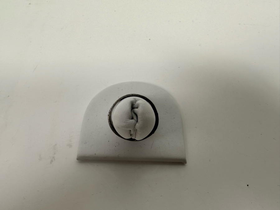 Vintage Sterling Silver / 14K Gold Ring Size 8 3.4g [Photo 6]