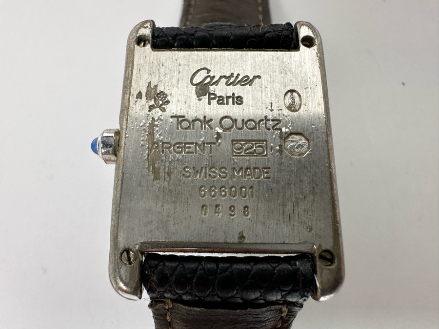 Cartier Paris Women's Tank Quartz Argent Watch Swiss Made With Orignal Box [Photo 10]