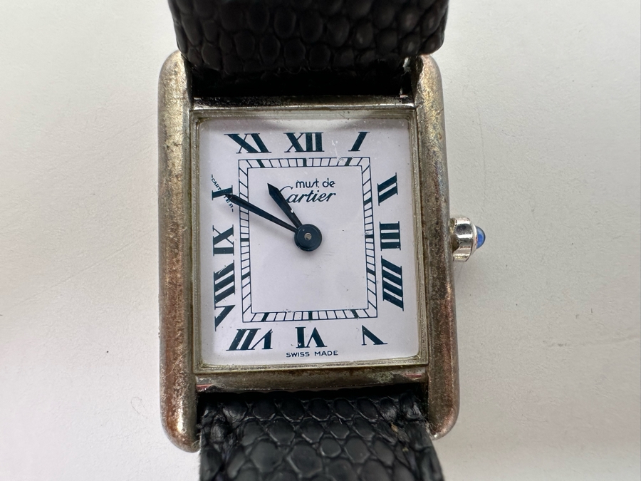 Cartier Paris Women's Tank Quartz Argent Watch Swiss Made With Orignal Box [Photo 12]