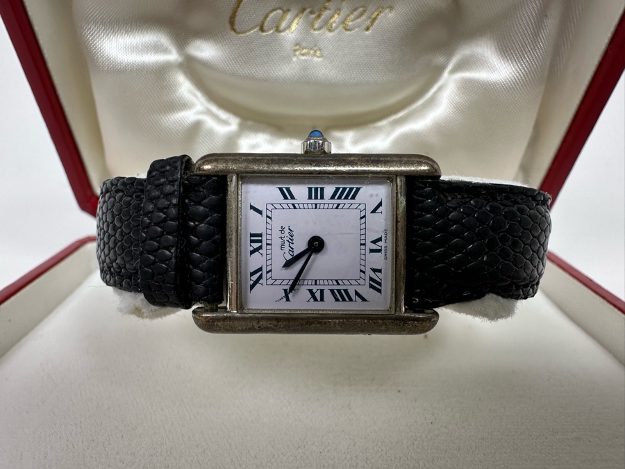 Cartier Paris Women's Tank Quartz Argent Watch Swiss Made With Orignal Box [Photo 6]