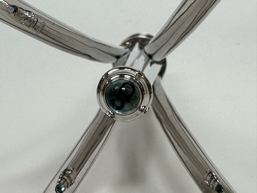 Swed Workshop Limited Edition 3 Of 65 Silverplate Candlesticks, A Pair 10H [Photo 7]