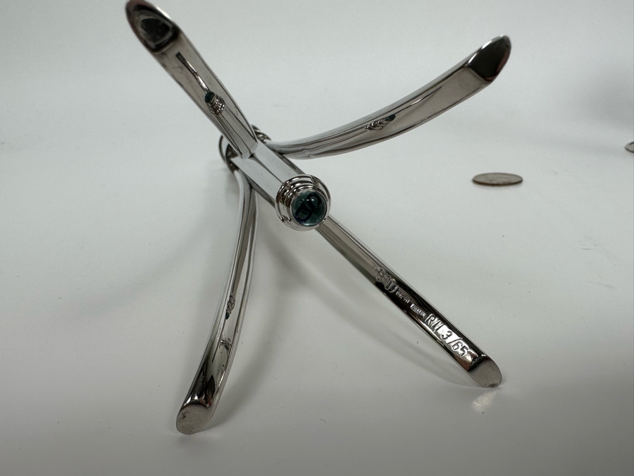 Swed Workshop Limited Edition 3 Of 65 Silverplate Candlesticks, A Pair 10H [Photo 6]