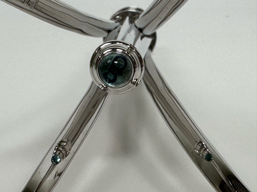 Swed Workshop Limited Edition 3 Of 65 Silverplate Candlesticks, A Pair 10H [Photo 8]