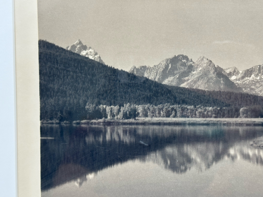 Richard D. Keesling Signed Artist Proof A/P Photograph On Platinum / Palladium Paper Of The Snake River, Grand Teton National Park, Wyoming (Dick Keesling Was Also Actress Betty White's Manager For Many Decades) 10.5 X 8.5 Framed 20 X 16 [Photo 7]