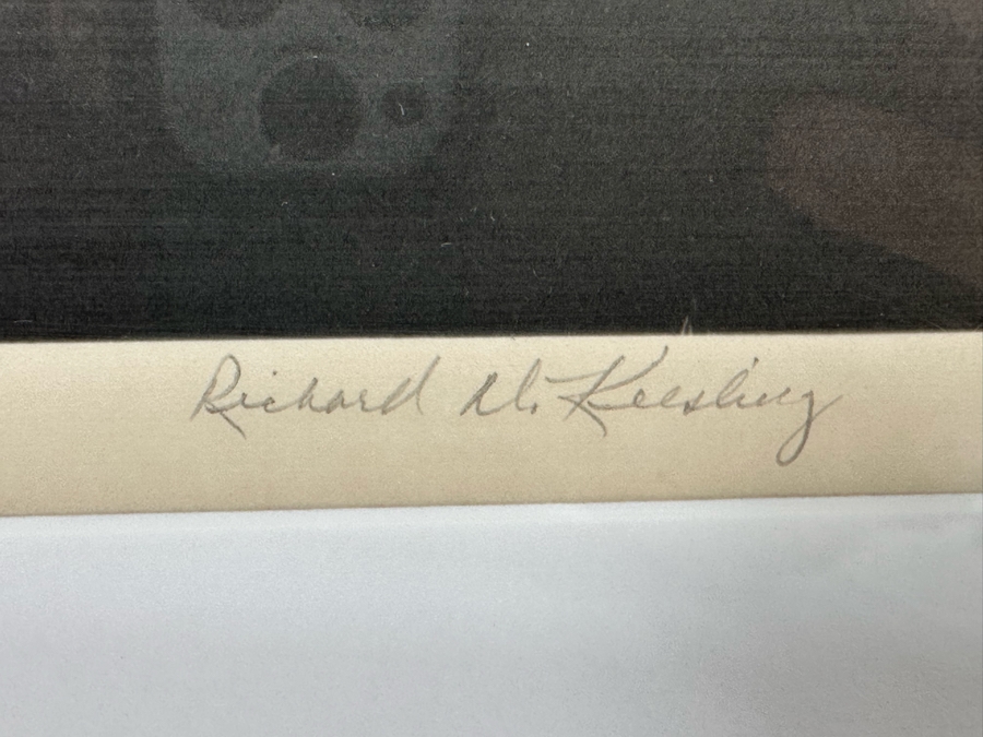 Richard D. Keesling Signed Artist Proof A/P Photograph On Platinum / Palladium Paper Of The Snake River, Grand Teton National Park, Wyoming (Dick Keesling Was Also Actress Betty White's Manager For Many Decades) 10.5 X 8.5 Framed 20 X 16 [Photo 4]