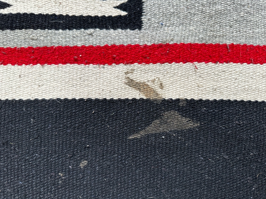 Handmade Woven Wool Blanket, Tribal Patterns Made In Mexico 52.5 X 87 [Photo 5]