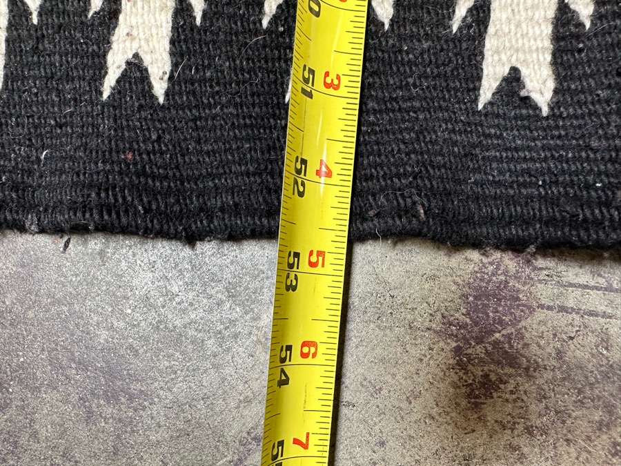 Handmade Woven Wool Blanket, Tribal Patterns Made In Mexico 52.5 X 87 [Photo 11]