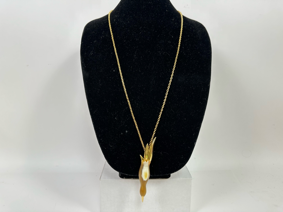 New Maiyet Horn Diving Bird Pendant 34' Necklace [Photo 4]