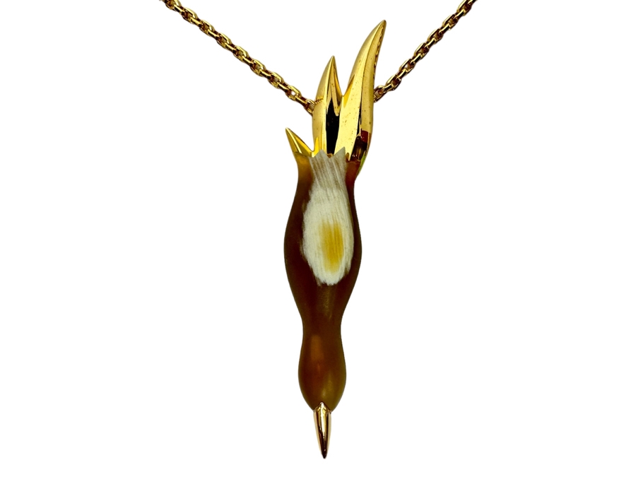 New Maiyet Horn Diving Bird Pendant 34' Necklace [Photo 2]