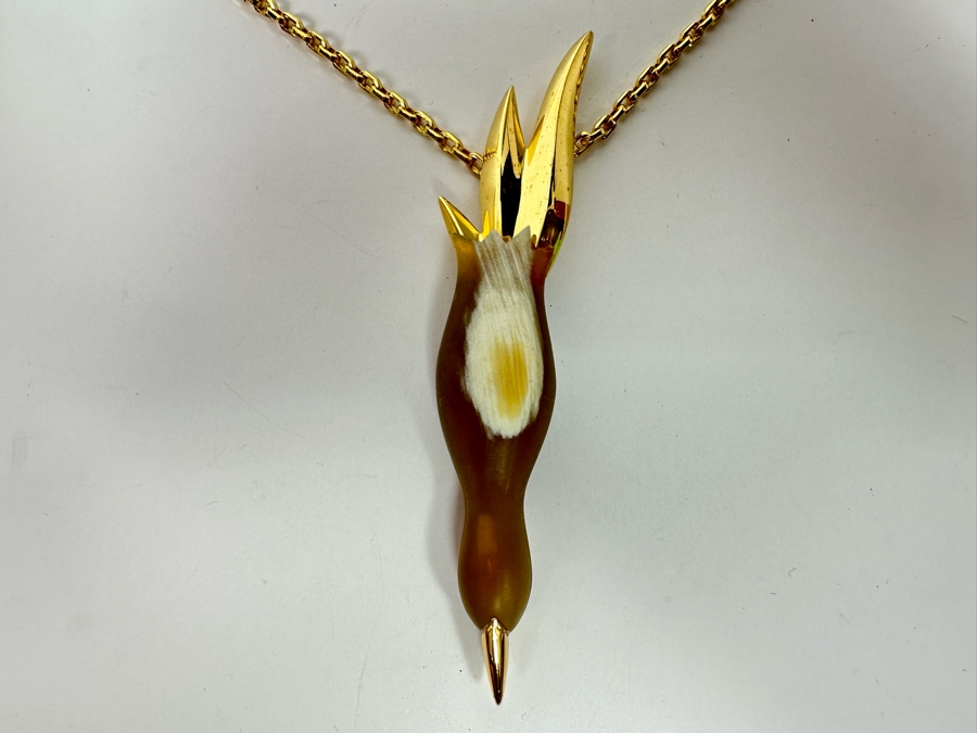 New Maiyet Horn Diving Bird Pendant 34' Necklace [Photo 6]