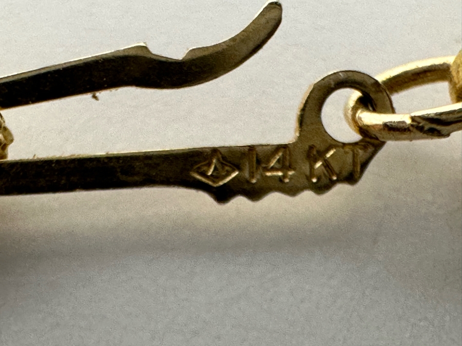 14K Gold Pearl 7' Bracelet 7.1g [Photo 12]