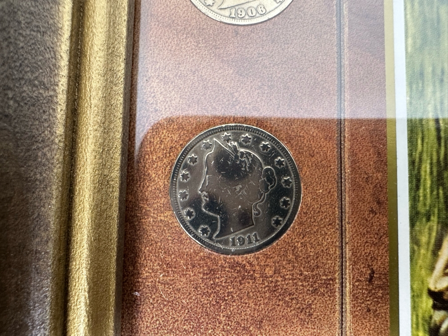 Framed Collection Of Nine Liberty Head Nickels 1899-1905 10 X 12 [Photo 14]