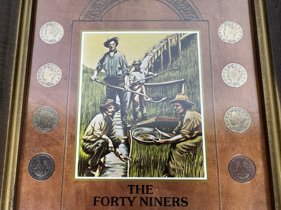 Framed Collection Of Nine Liberty Head Nickels 1899-1905 10 X 12 [Photo 6]