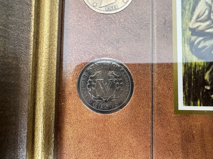 Framed Collection Of Nine Liberty Head Nickels 1899-1905 10 X 12 [Photo 15]