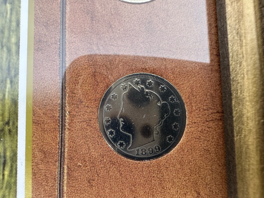 Framed Collection Of Nine Liberty Head Nickels 1899-1905 10 X 12 [Photo 9]