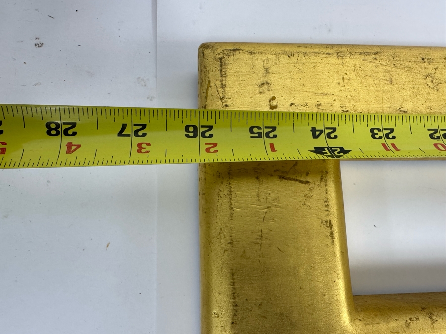 Set Of Three Wooden Gold Tone Letters E - A - T 26W X 12H [Photo 8]