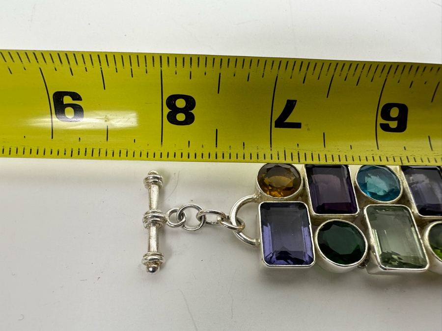 Sterling Silver Bracelet 8'L 64.5g [Photo 12]