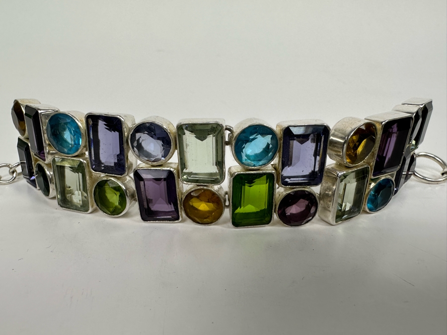 Sterling Silver Bracelet 8'L 64.5g [Photo 3]