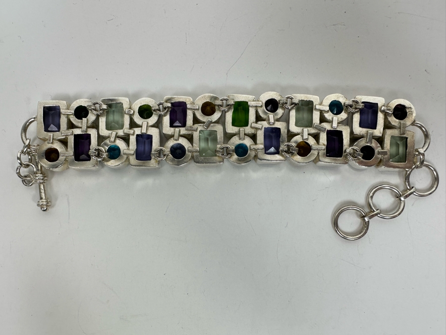 Sterling Silver Bracelet 8'L 64.5g [Photo 11]