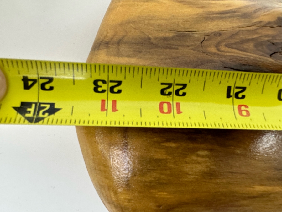 Hand Painted Organic Wooden Plaque Of Native American Pottery Signed 23.5 X 6 [Photo 9]