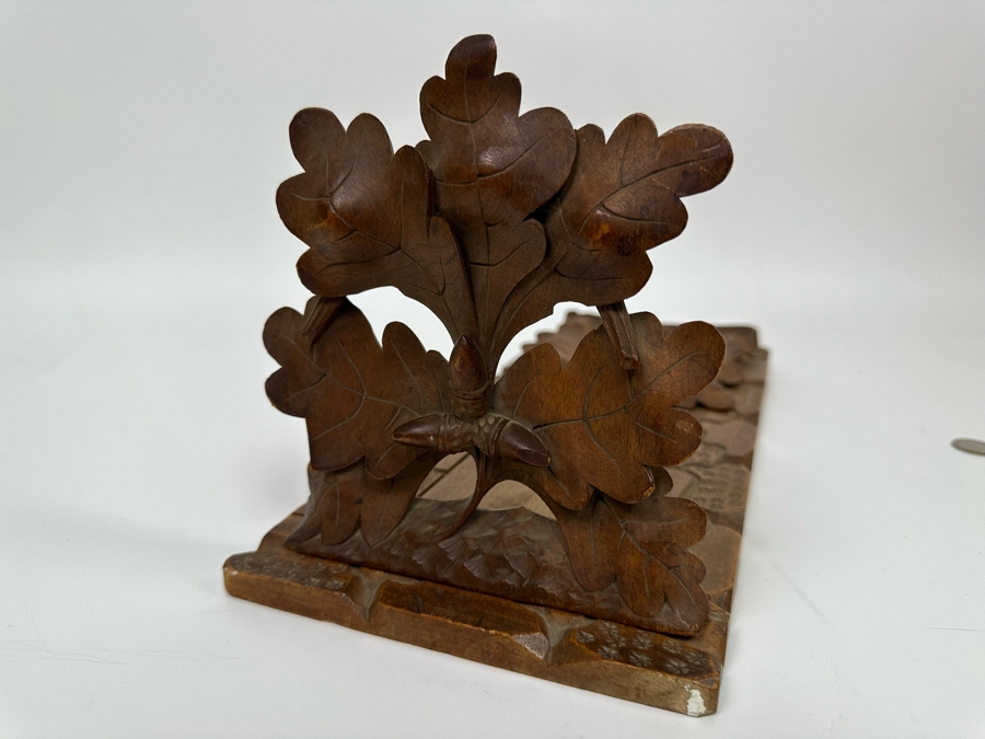Victorian Hand Carved Wooden Adjustable Bookends 16W X 7D X 7.5H [Photo 11]