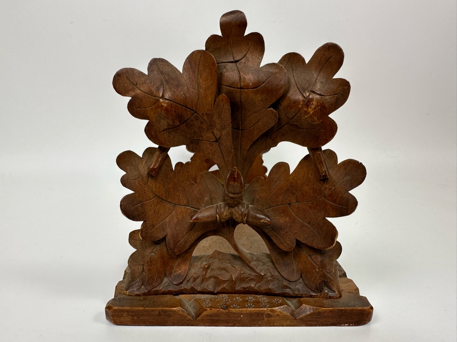 Victorian Hand Carved Wooden Adjustable Bookends 16W X 7D X 7.5H [Photo 9]