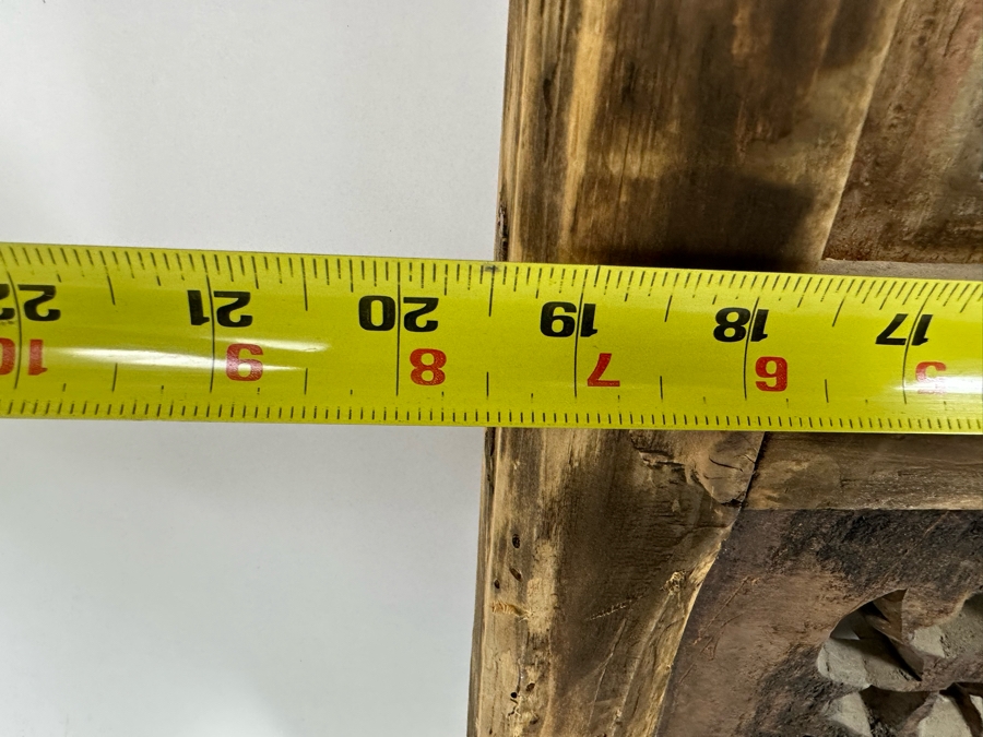 Vintage Chinese Relief Carved Temple Panels Wall Decor 19 X 40.5, A Pair [Photo 18]