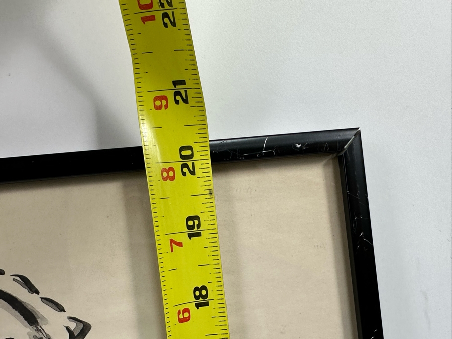 Three Signed Original Chinese Brush Paintings On Paper Of Shrimp, Fish And Horse Framed 12 X 20 [Photo 29]