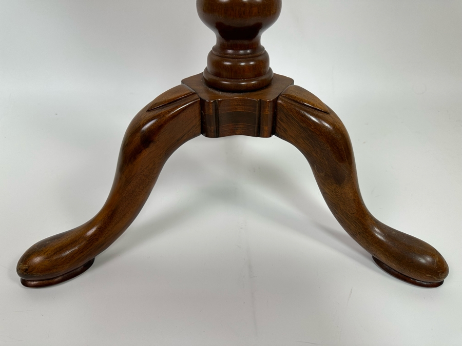 Vintage Tripod Tea Side Table By Lammert's 15W X 23H [Photo 5]