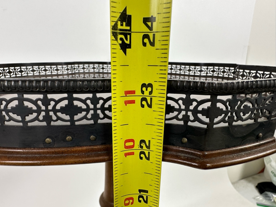 Vintage Tripod Tea Side Table By Lammert's 15W X 23H [Photo 10]