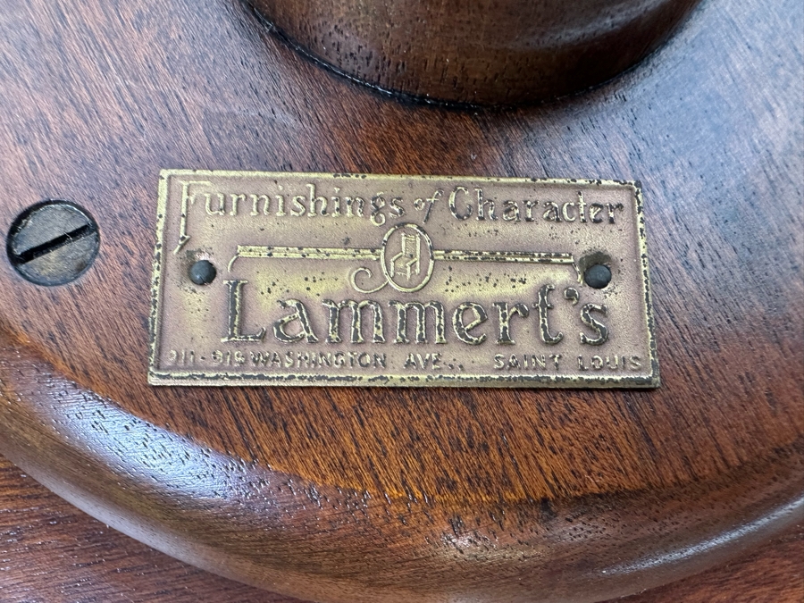 Vintage Tripod Tea Side Table By Lammert's 15W X 23H [Photo 8]