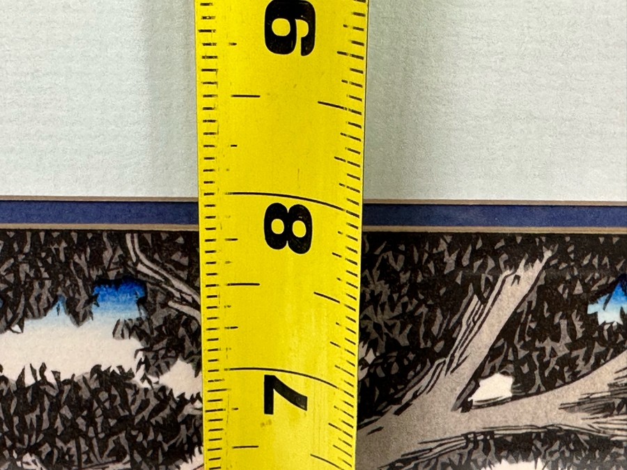 Hiroshige Ando Woodblock Print 12.5 X 8 Framed 21 X 17.5 [Photo 11]