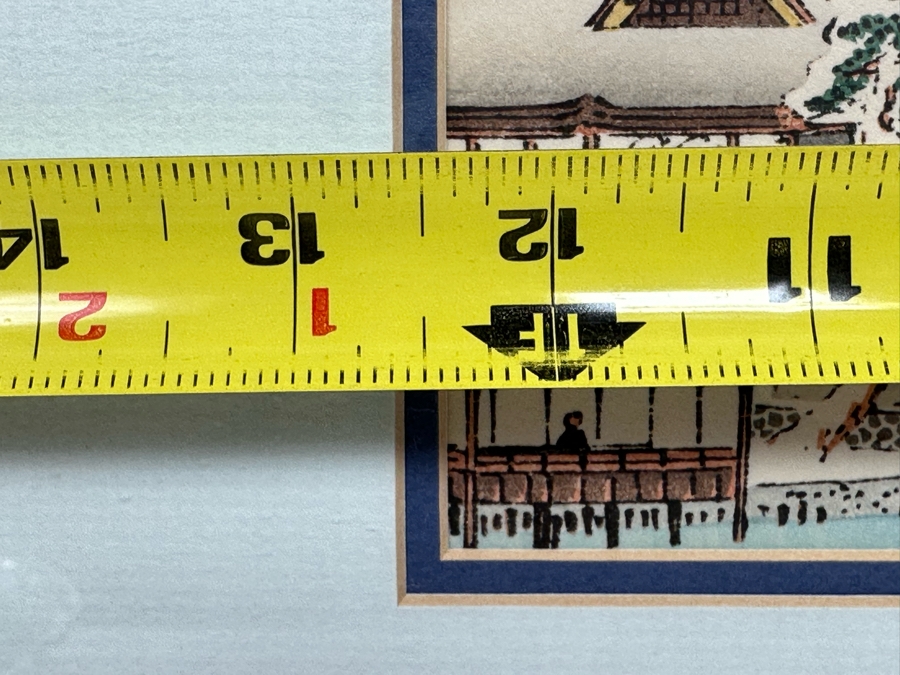 Hiroshige Ando Woodblock Print 12.5 X 8 Framed 21 X 17.5 [Photo 9]