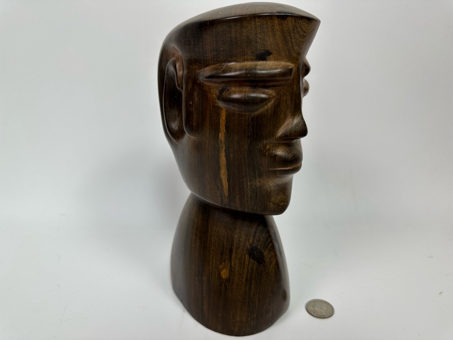 Carved Ironwood Bust Sculpture 4W X 5.5D X 9H [Photo 5]