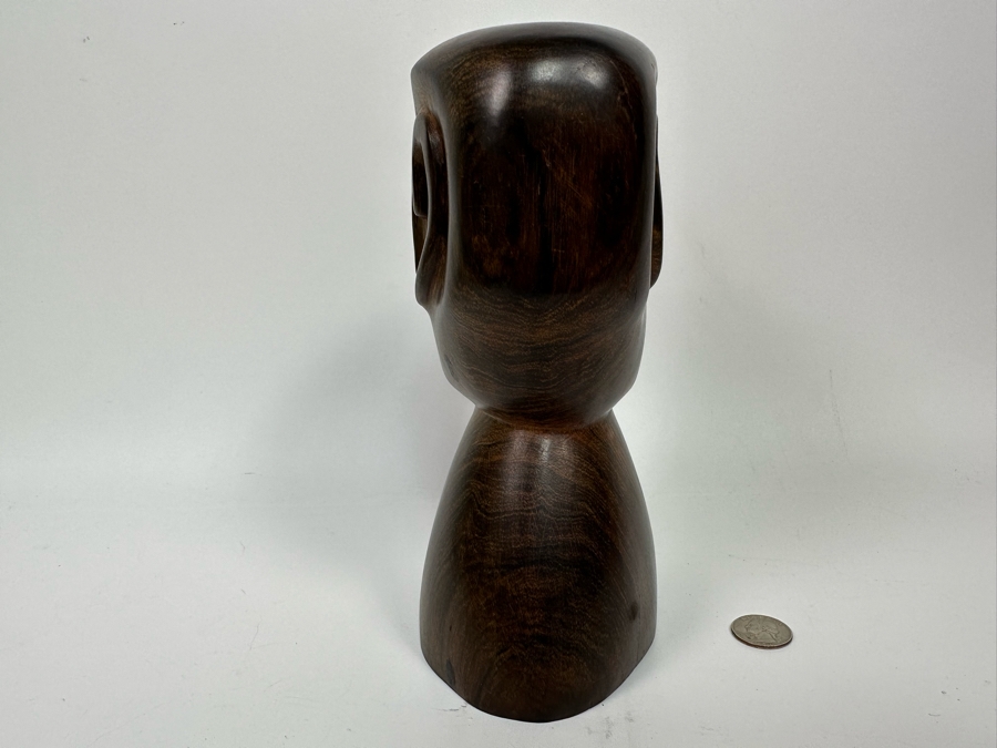 Carved Ironwood Bust Sculpture 4W X 5.5D X 9H [Photo 8]