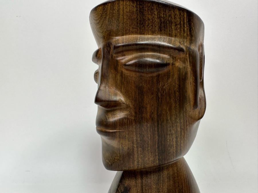 Carved Ironwood Bust Sculpture 4W X 5.5D X 9H [Photo 10]