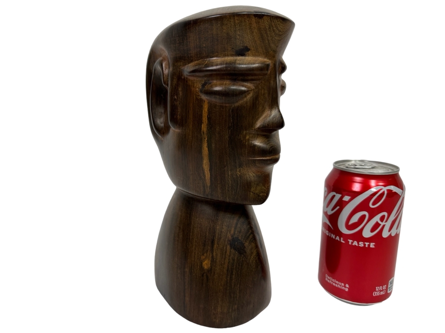 Carved Ironwood Bust Sculpture 4W X 5.5D X 9H [Photo 1]