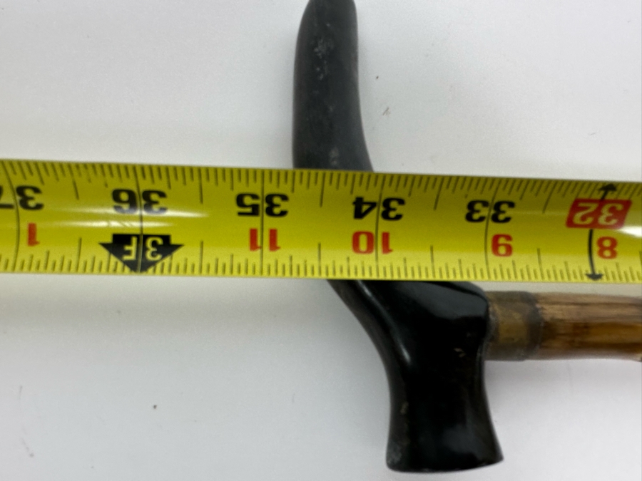 Vintage Horn Handle Bamboo Cane 35L [Photo 7]