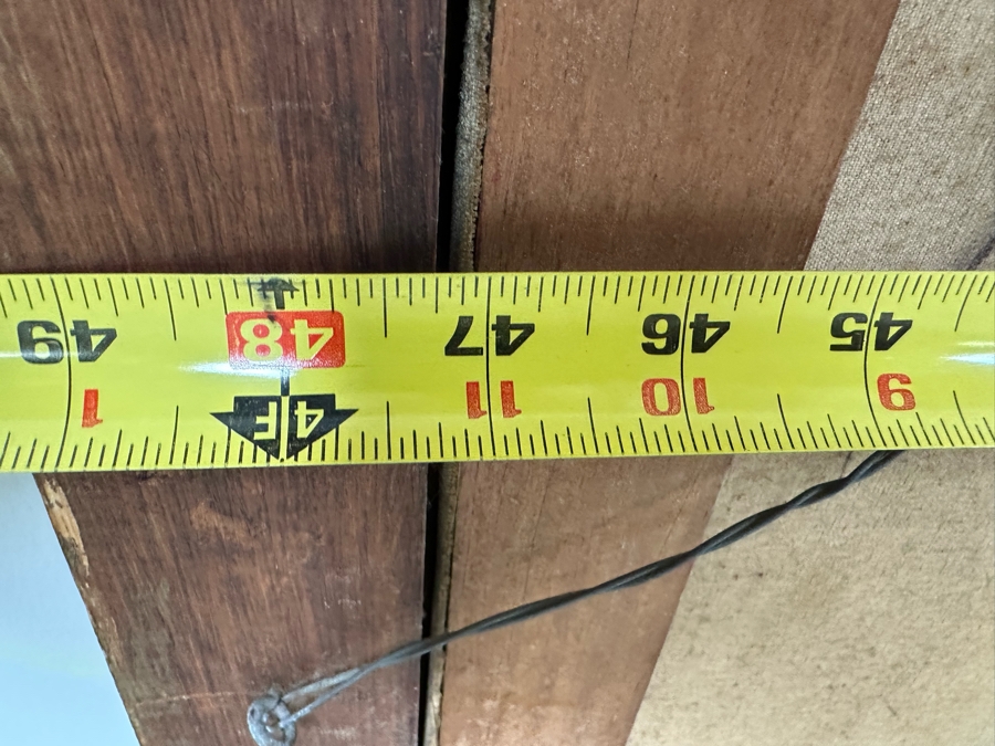 Vintage Original Still Life Painting On Canvas 47 X 23 Framed 52 X 29 [Photo 11]