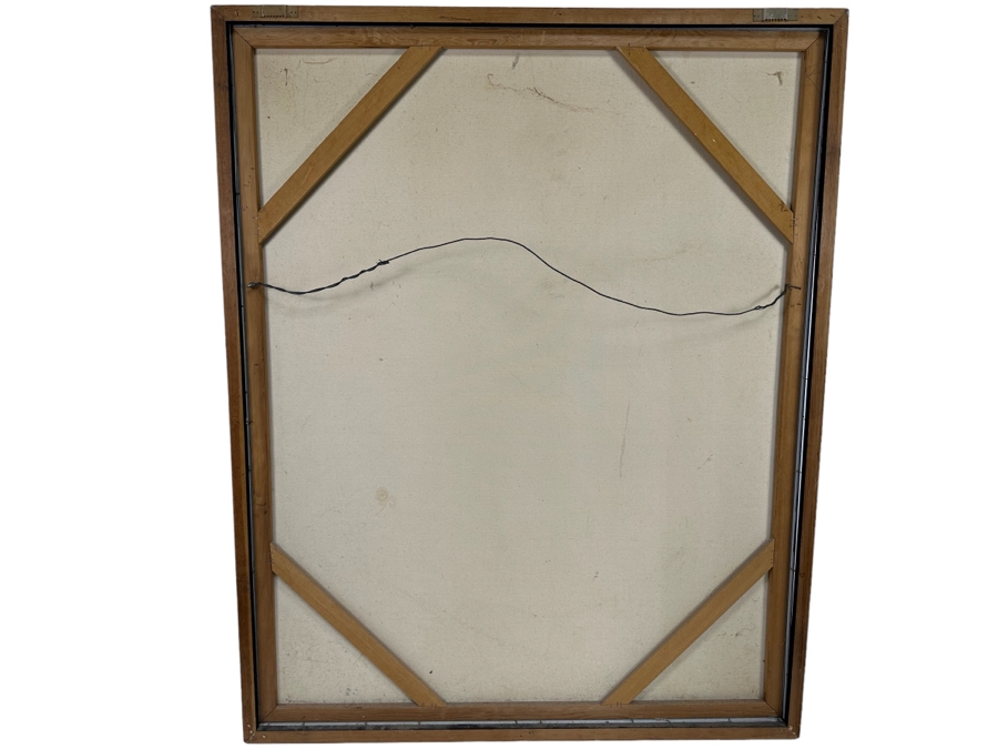 Wes Andrews Original Mid-Century Tree Painting On Canvas 39 X 49 [Photo 5]