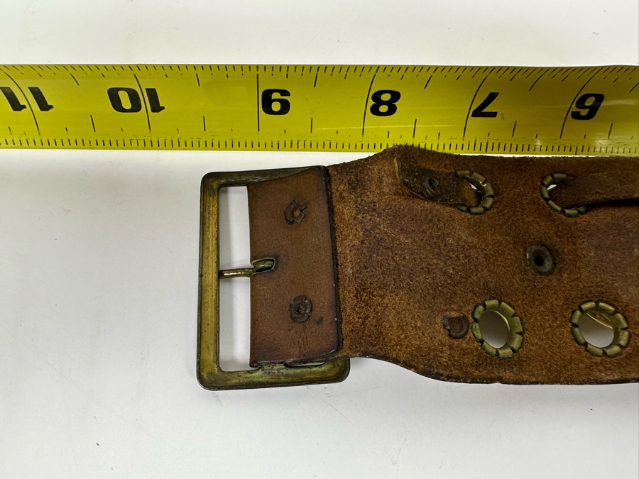 Vintage Working Mechanical TIMEX Watch With Leather Watch Band 9L [Photo 8]