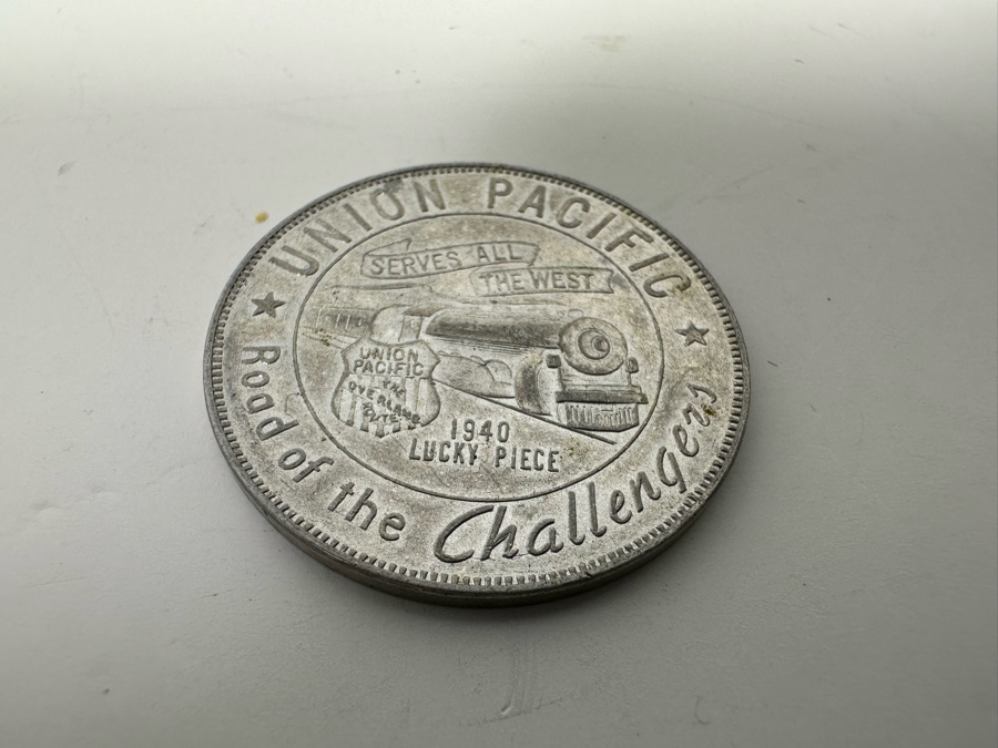 (3) 1962 Seattle World's Fair $1 Tokens And (1) Union Pacific Railroad ...