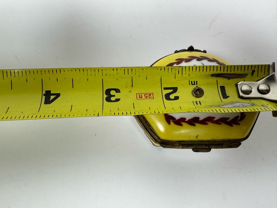 Hand Painted French Porcelain Box 2.5W [Photo 9]