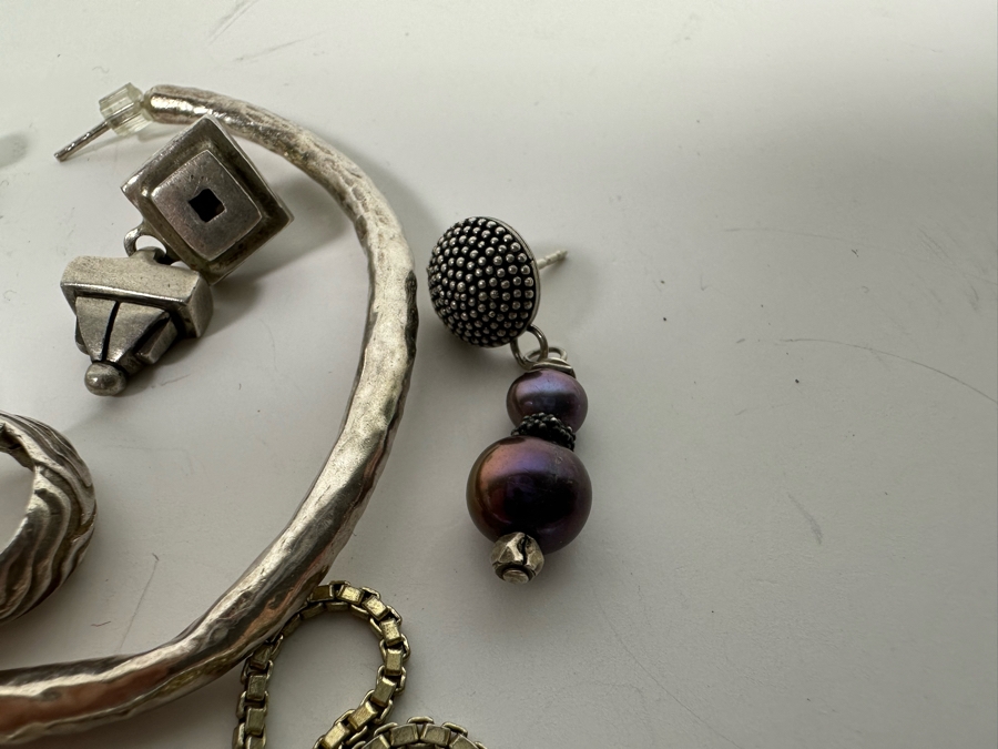 Sterling Silver Jewelry Lot 80.9g [Photo 11]