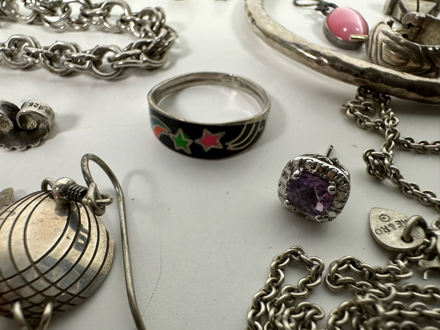 Sterling Silver Jewelry Lot 80.9g [Photo 13]