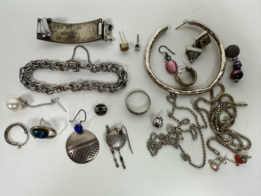 Sterling Silver Jewelry Lot 80.9g [Photo 2]