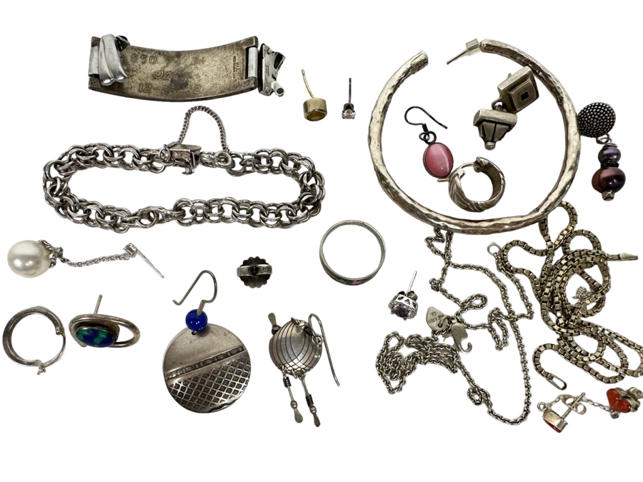 Sterling Silver Jewelry Lot 80.9g